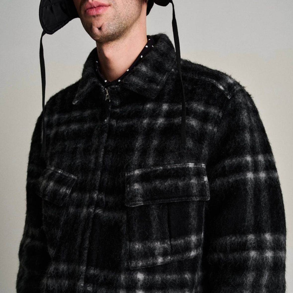 【残り一点】Checked Wool Shirt Jacket