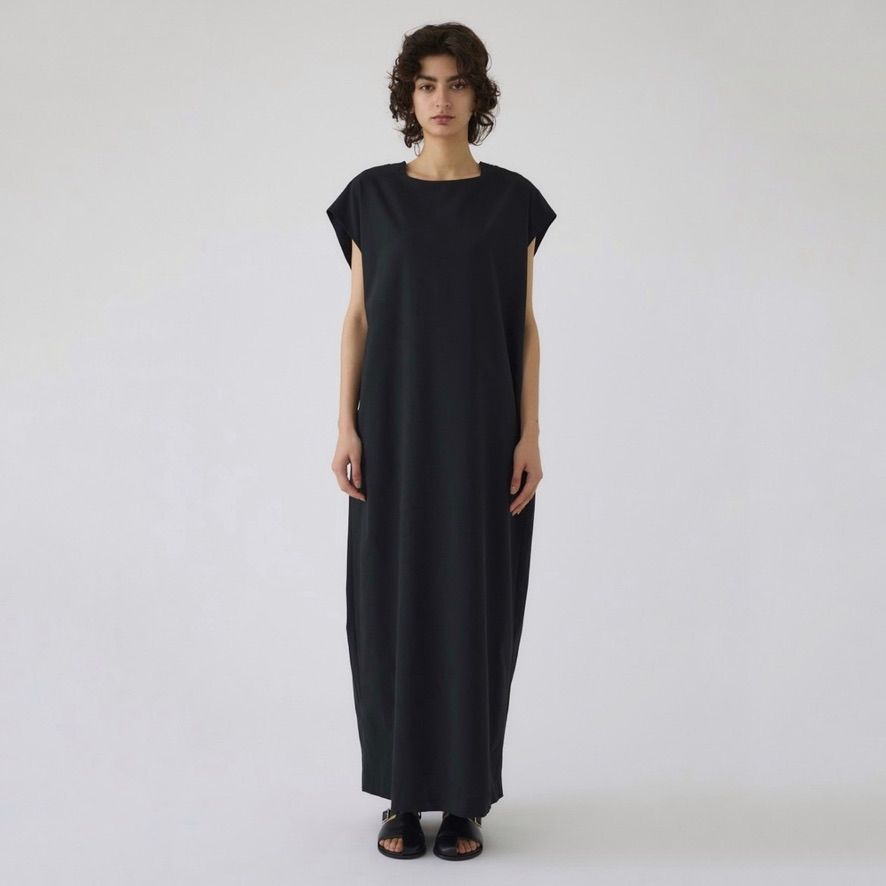 【新品未使用・RIM.ARK】Belt neck straight OP RIM.ARK | Open collar high neck OP (LONG DRESS ) |RIM.ARK