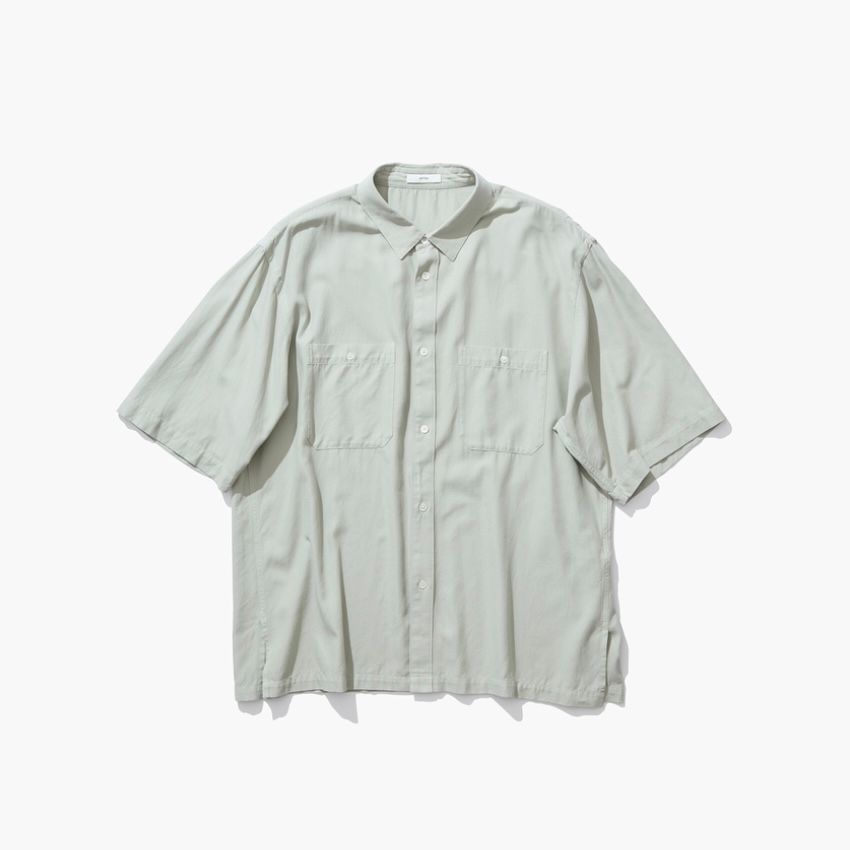 【残り一点】Cotton Silk Viera Loose Fit Half Sleeve Shirt