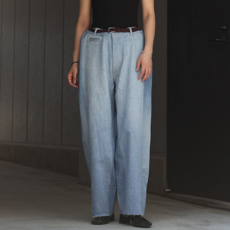 【残り一点】Reconstructed Super Baggy Slacks Denim_3(L)