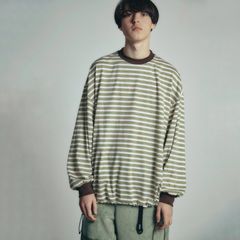 【残り一点】Balloon Border Long-Sleeve T-Shirt