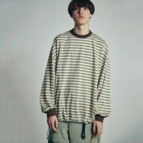 【残りわずか】Balloon Border Long-Sleeve T-Shirt