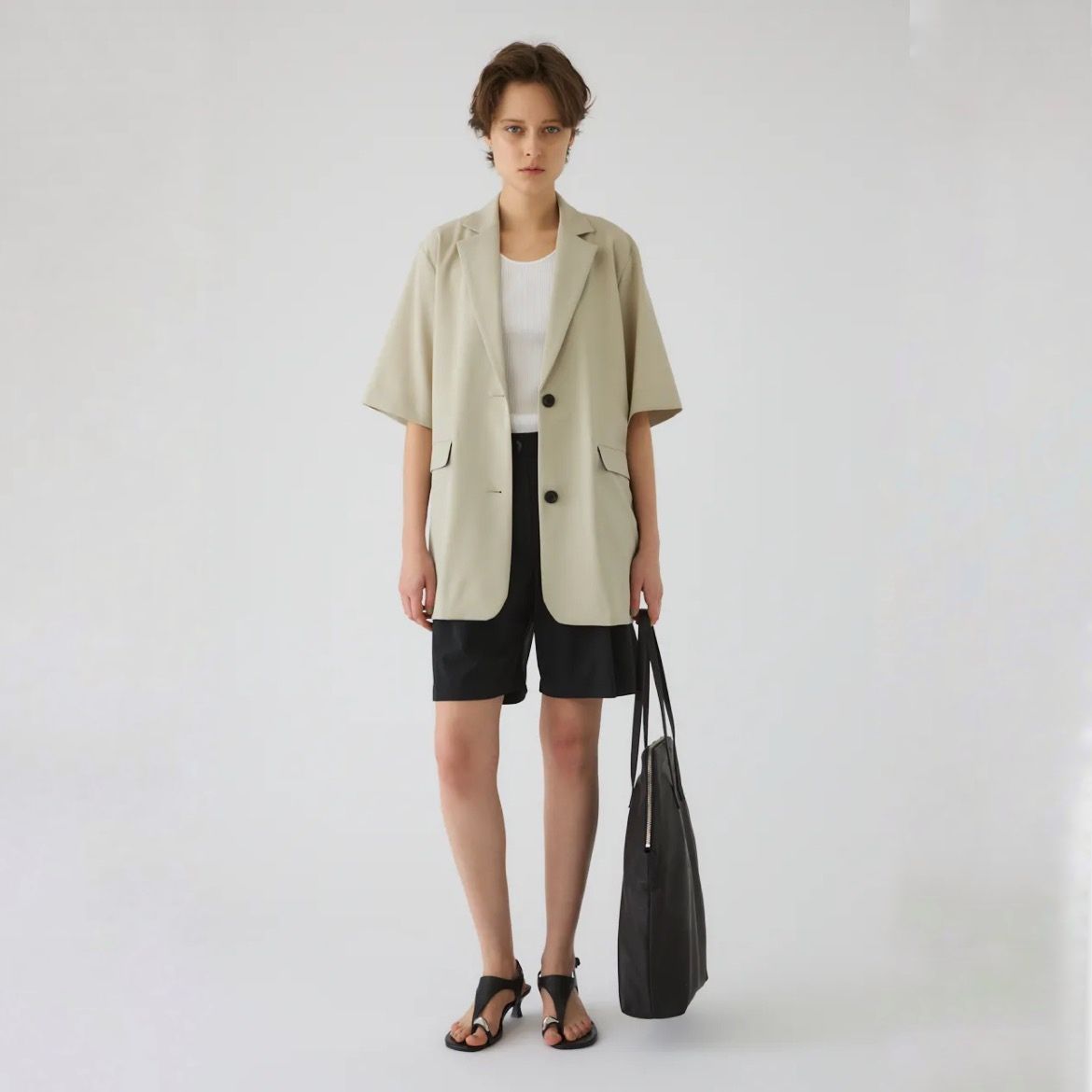 【残り一点】W Zip Leather Bag