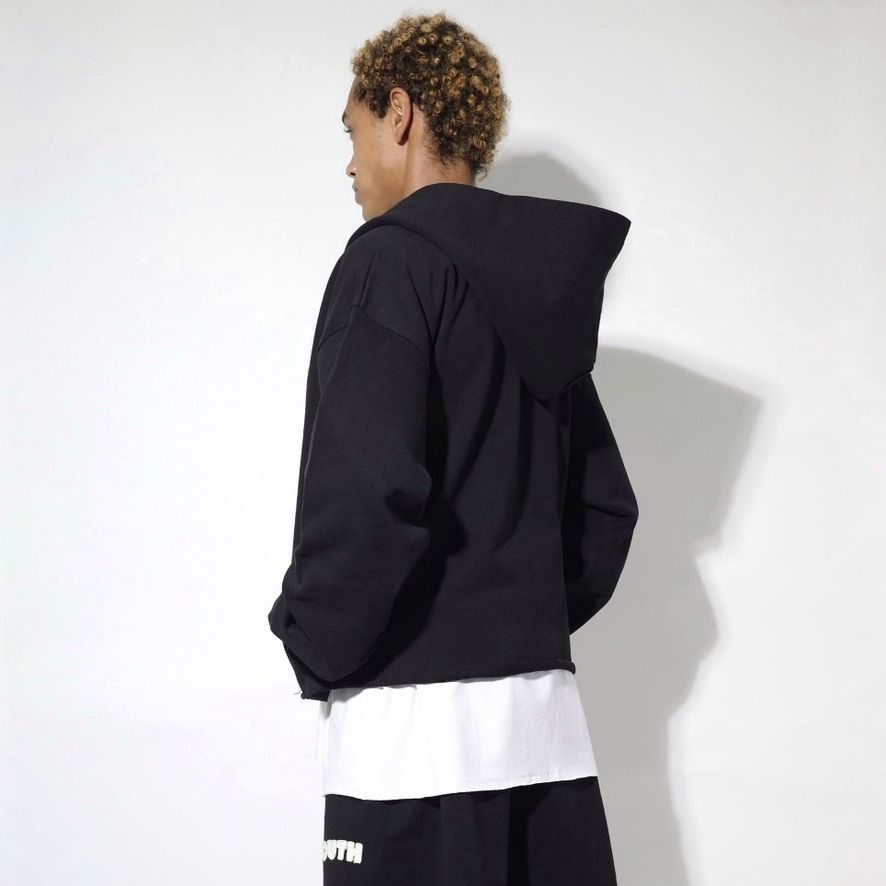 【残り一点】Cut Off Wide Zip Sweat Hoodie