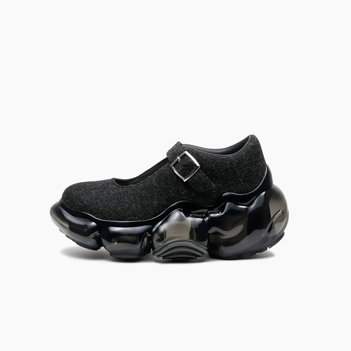 【残り一点】Moopie Felt Pebble(BLACK×BLACK)