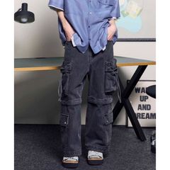 【残り一点】Big Pocket 2way Baggy Denim Cargo Pants
