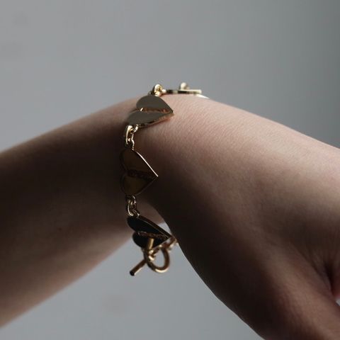【残りわずか】Multi Heart Razor Bracelet(GOLD)