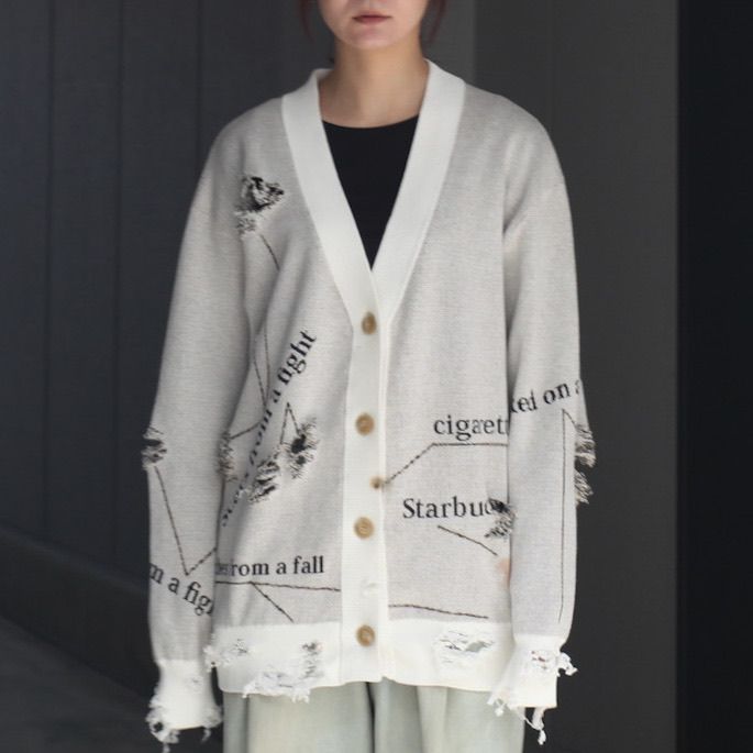 【残りわずか】Damage Alert Cardigan