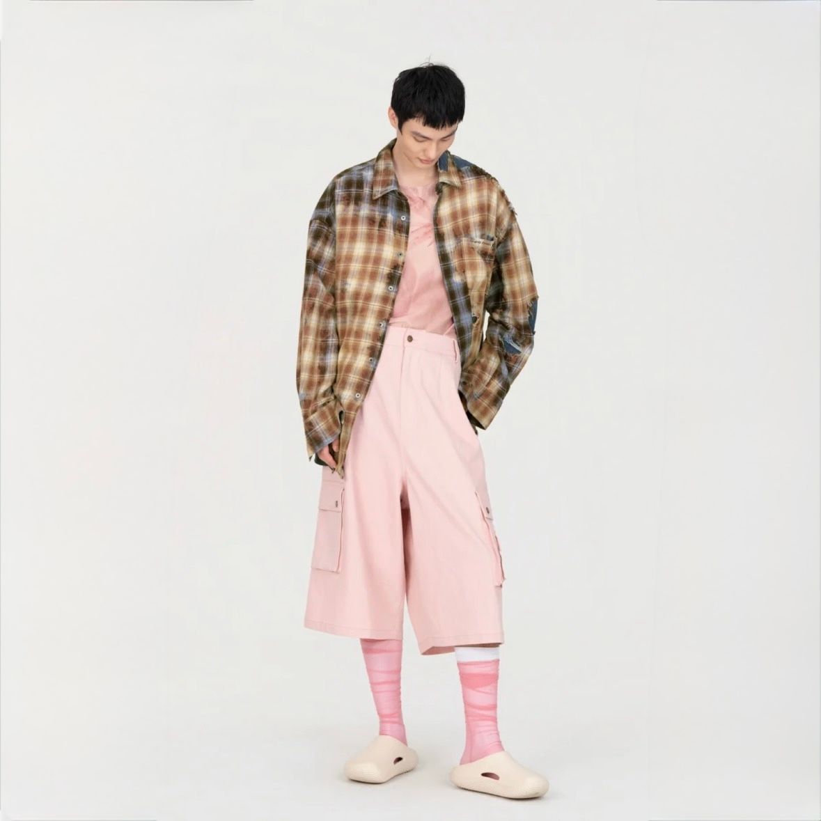 【残り一点】Long Sleeve Shirt in Decayed Check