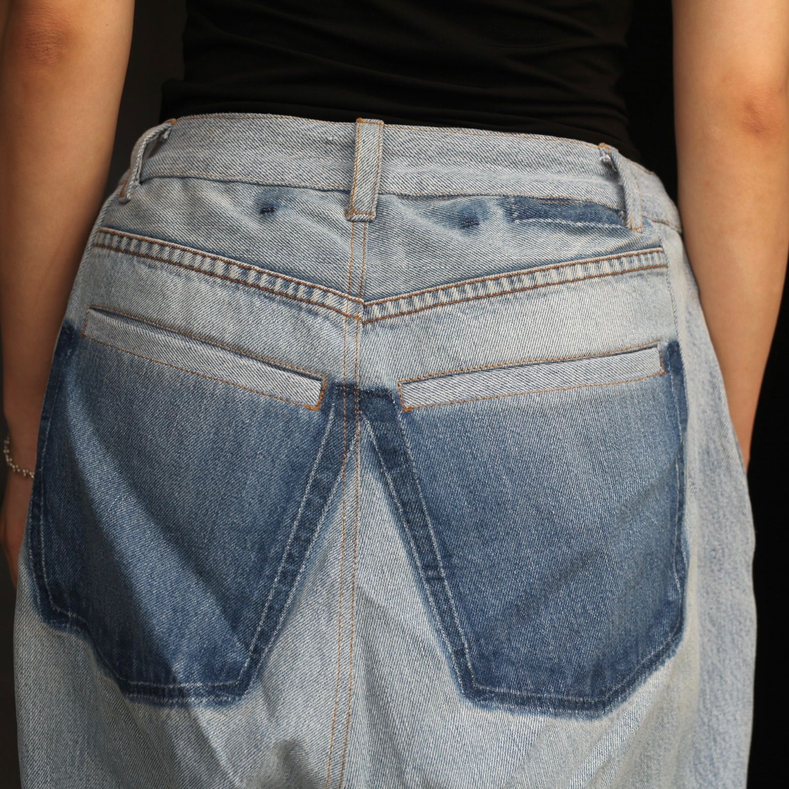 【残り一点】Reconstructed Super Baggy Slacks Denim_1(S)