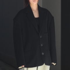 【残り一点】Round Big Shoulder Wool Cashmere Jacket