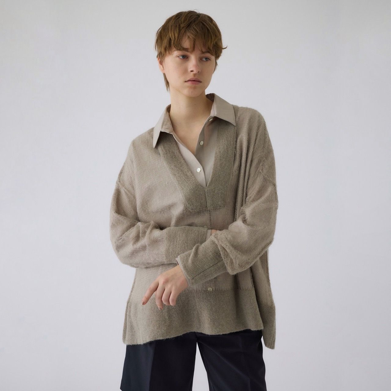 RIM.ARK - 【残り一点】Super Low Gauge Mohair Mix Knit