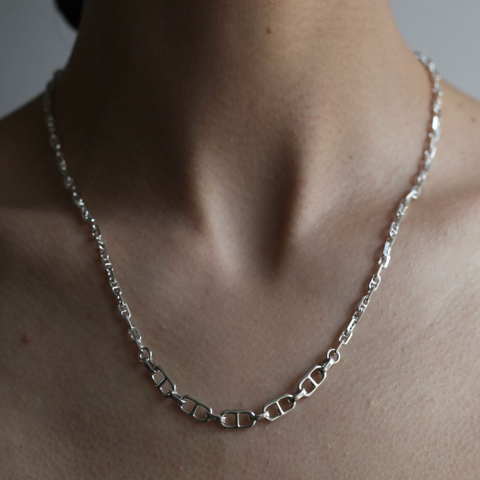 【残り一点】Center Anchor Chain Necklace(SILVER)