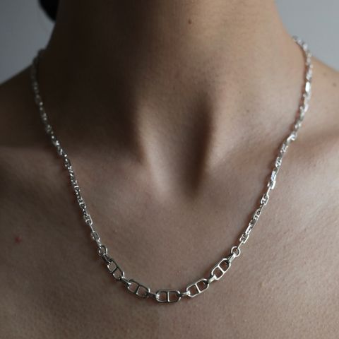 【残り一点】Center Anchor Chain Necklace(SILVER)