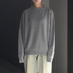 【残り一点】Wo/Ca Rib Moc Neck P/O