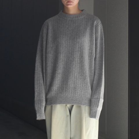 【残り一点】Wo/Ca Rib Moc Neck P/O