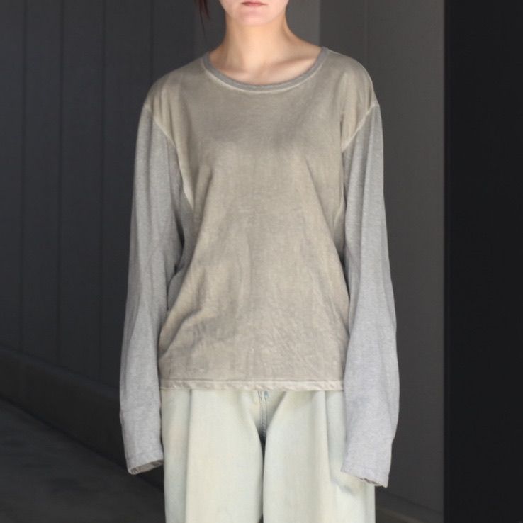 【残り一点】Dirty Dyed Long Sleeve Baseball T-Shirt