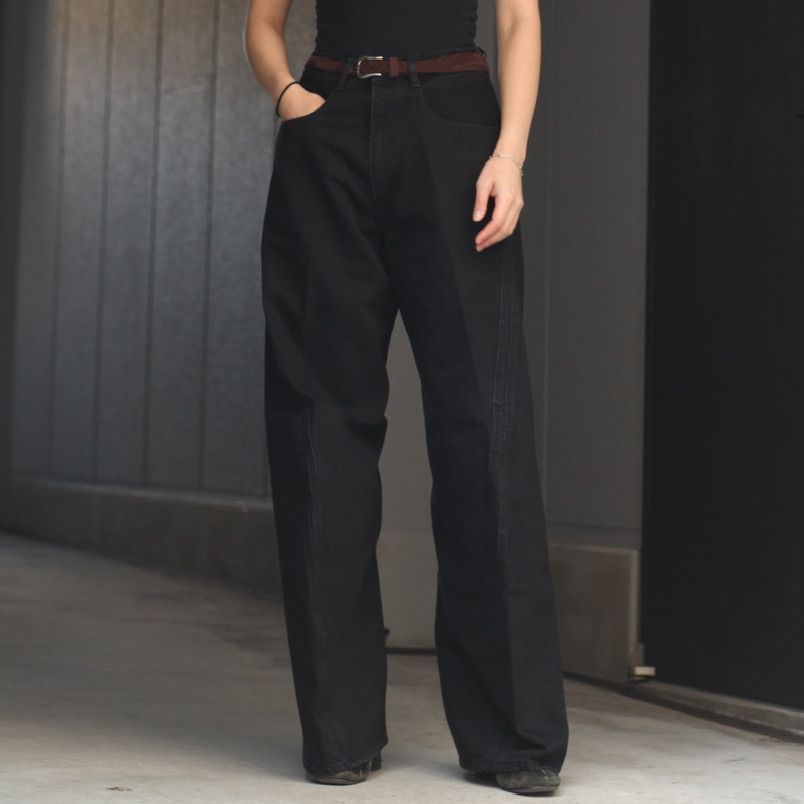 NVRFRGT - 【残りわずか】3D Twisted Wide Leg Jeans ...