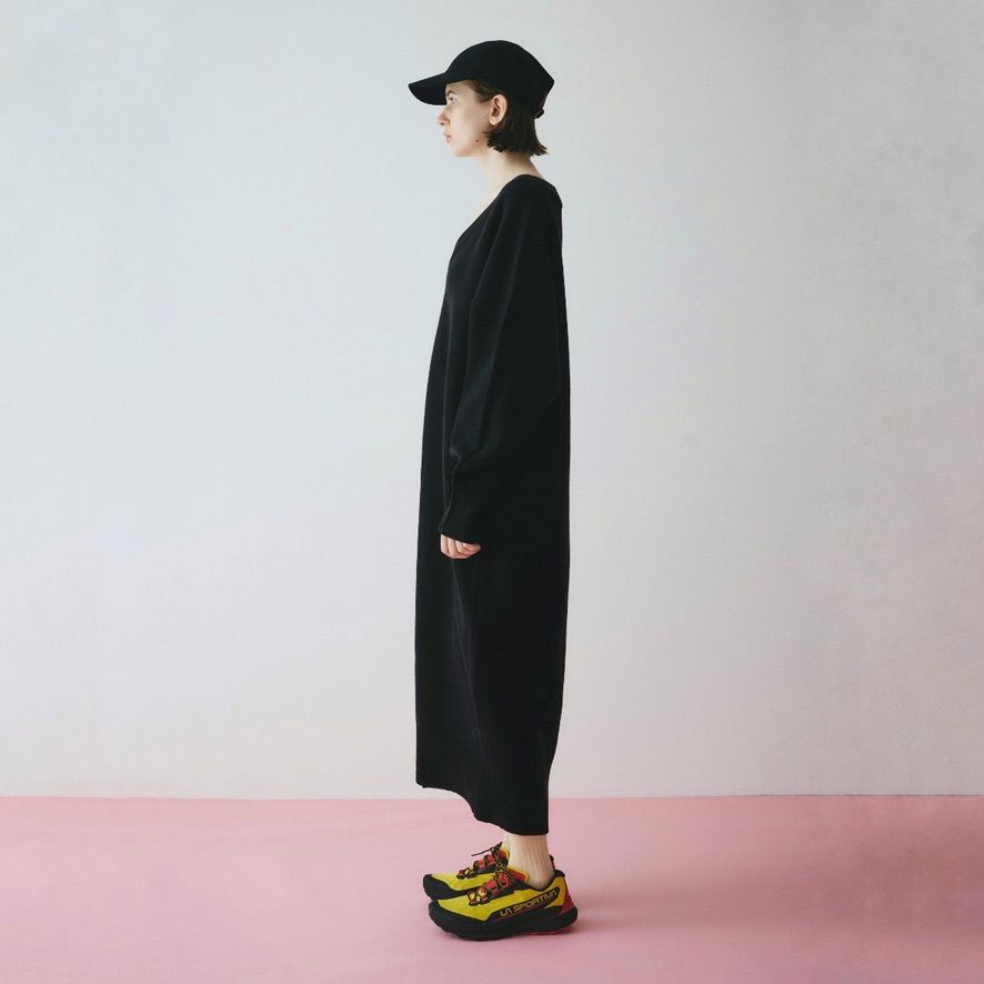 【残り一点】V Neck Knit One Piece
