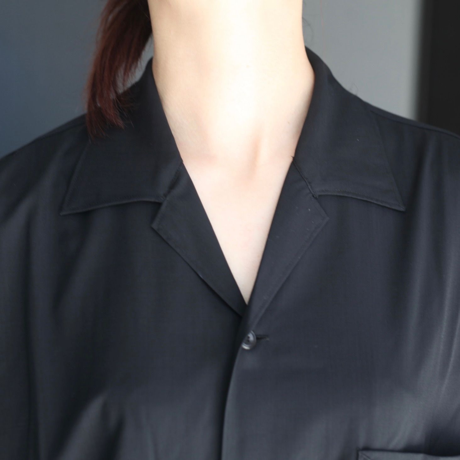 【残り一点】Wool Open Collar Shirt