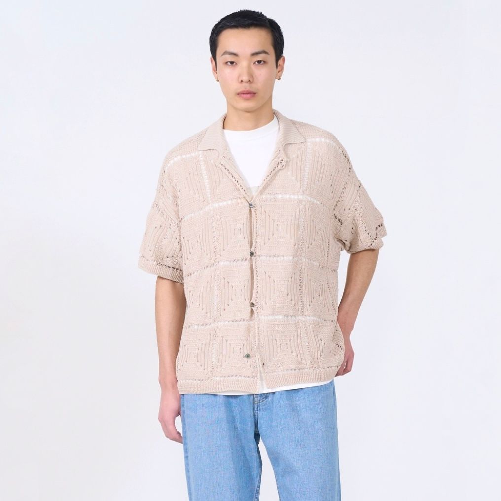 【残り一点】Crochet Knit Shirt