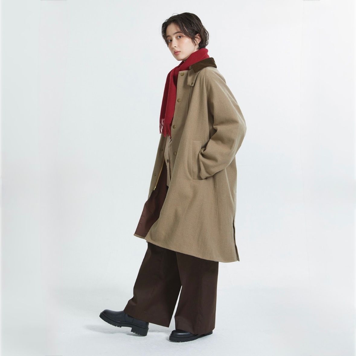 【残り一点】Plain Lambswool Scarf