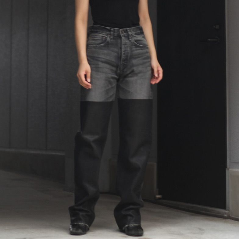 Dairiku 22aw Slim Denim Pants Coating