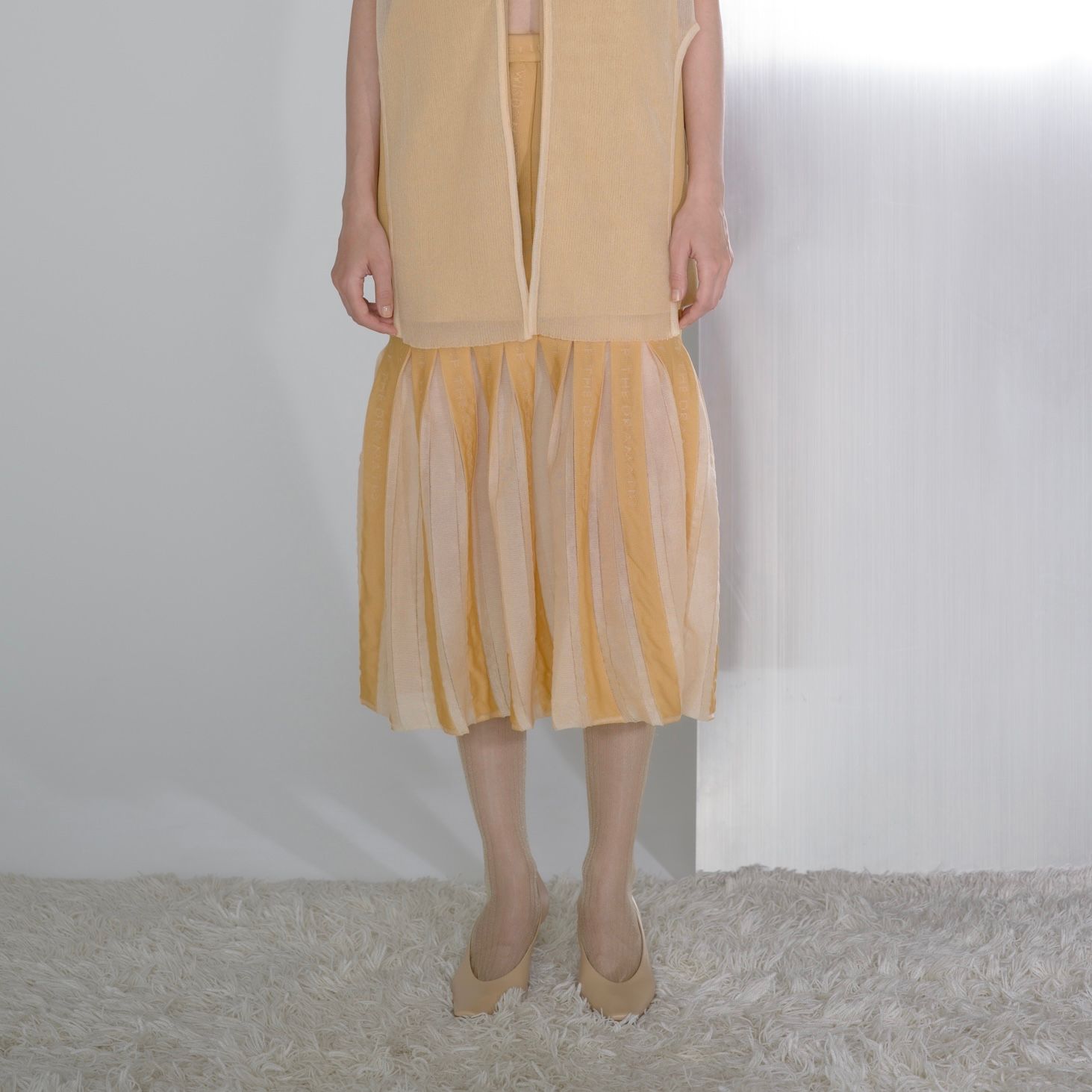【残り一点】Emblem Pleats Knitted Skirt