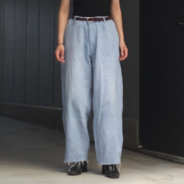 【残り一点】Reconstructed Super Baggy Slacks Denim_3(L)