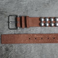 【残り一点】3.8C Round Dome Studded Leather Belt