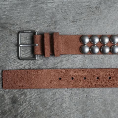 【残り一点】3.8C Round Dome Studded Leather Belt