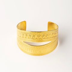 【お取り寄せ注文可能】Teuchi Tribal Plate Bangle