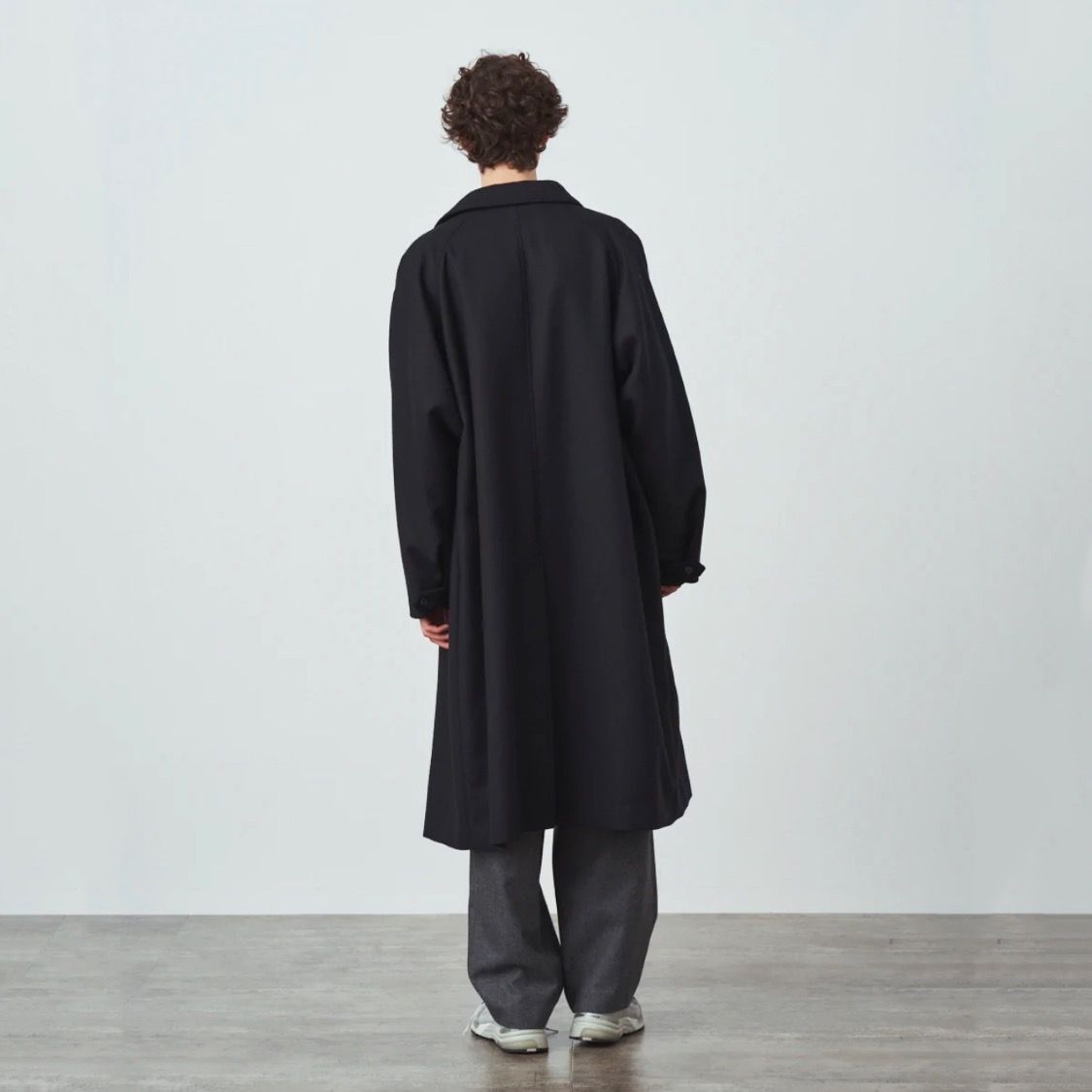 ATON - 【残り一点】Super 160s Double Saxony Balmacaan Coat