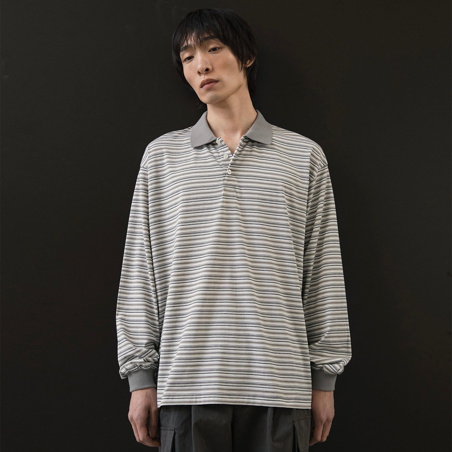 【残り一点】Brief Stripe Rugby Tee