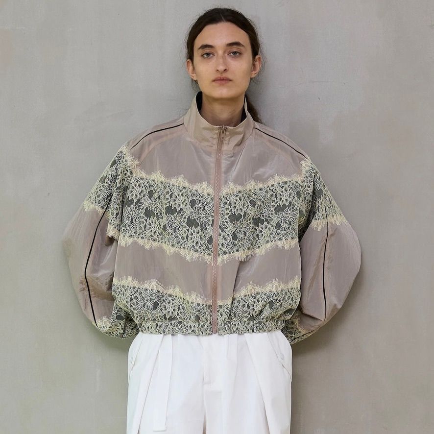 【残り一点】リバーシブルレースブルゾン