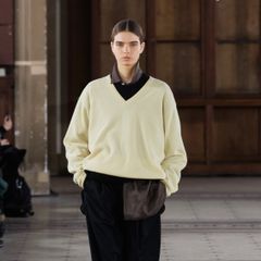【残り一点】Pure Cashmere Knit V Neck LS