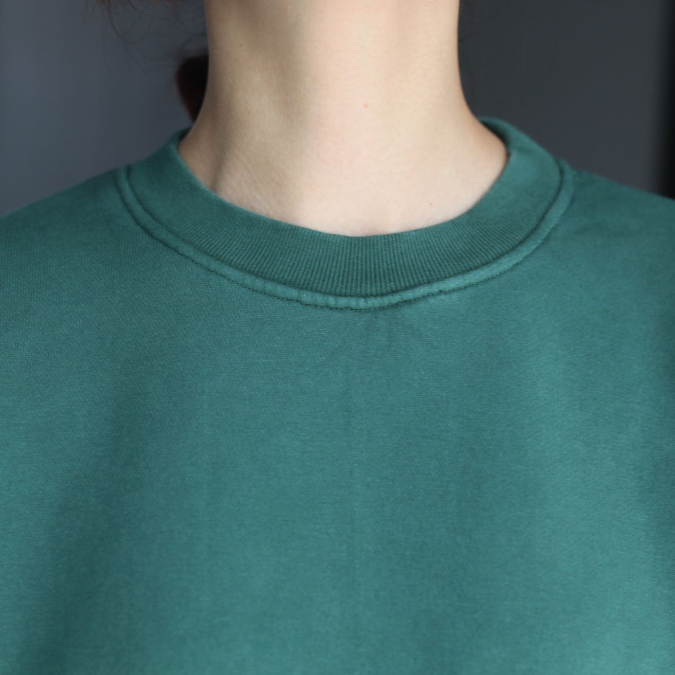 【残り一点】Pigment Dyed Crew Neck Sweatshirt