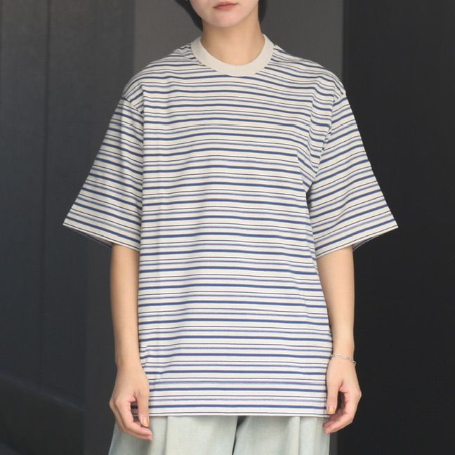 UNIVERSAL PRODUCTS - 【残りわずか】Multi Border S/S T-shirt