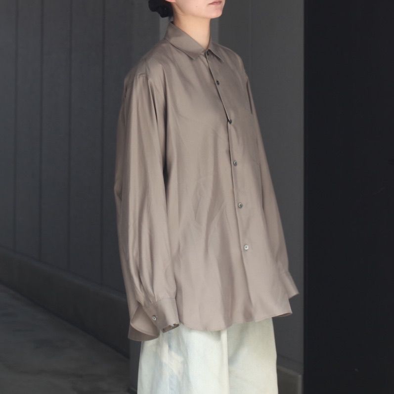 ssstein - 【残り一点】Cupro Twill Oversized L/S Shirt | ACRMTSM