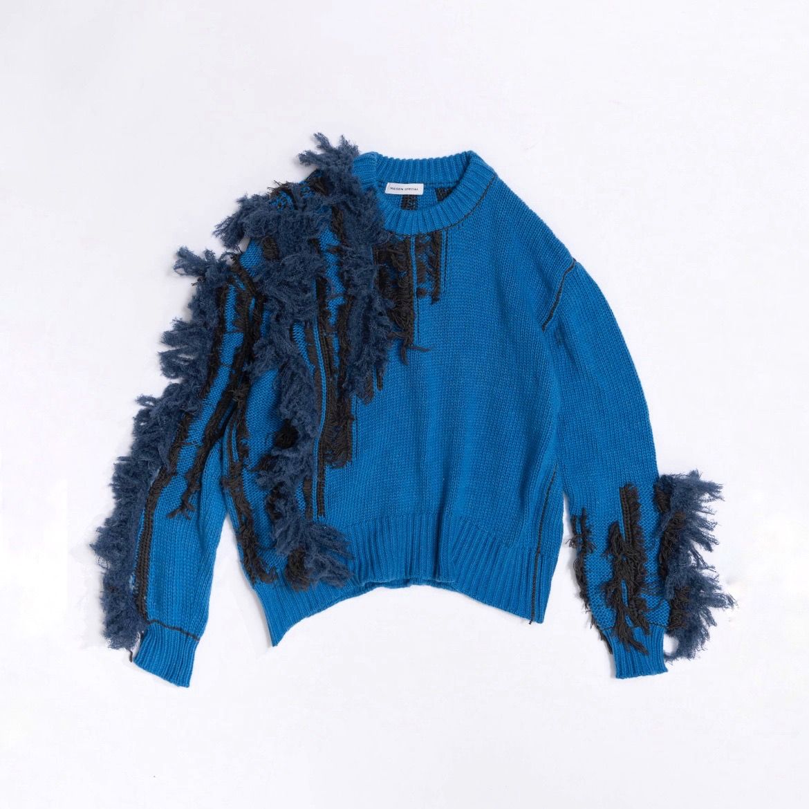 MAISON SPECIAL - 【残りわずか】Random Cut Fringe Knit