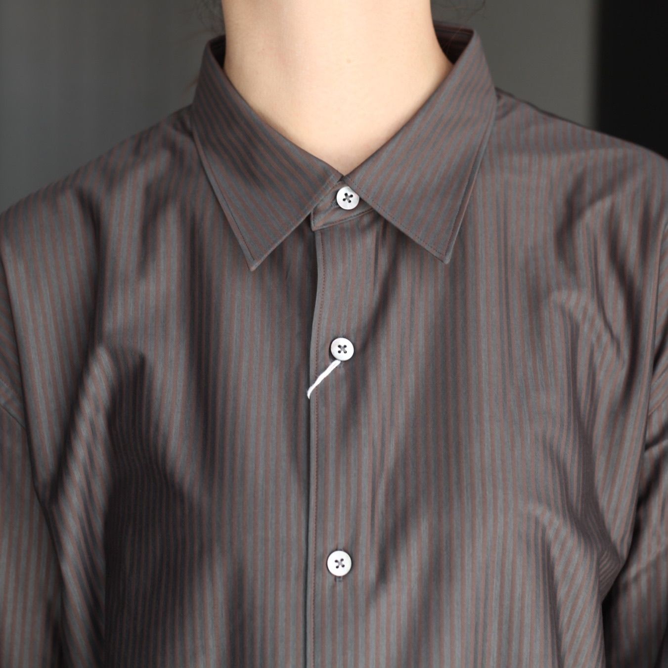 【残り一点】46G Stripe Modest Shirt