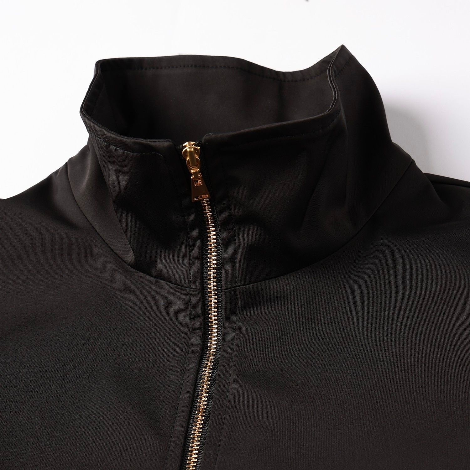 【残り一点】Double Satin Half Zip Embroidery Patch Pullover