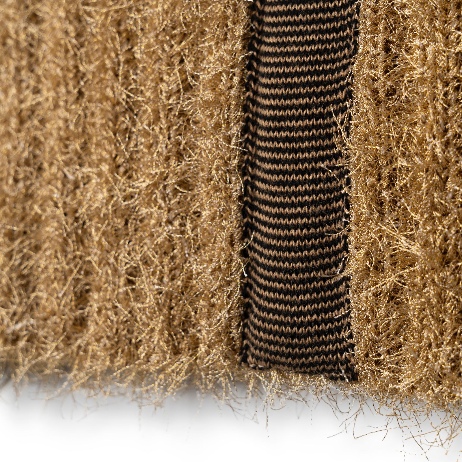 【残り一点】Shimmering Shaggy Knitted Band Tops