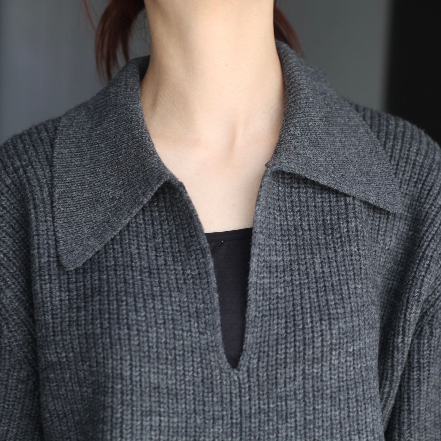 【残り一点】Rib Skipper Sweater