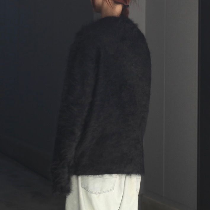【残り一点】Cashmere Shaggy Knit Crew Neck LS