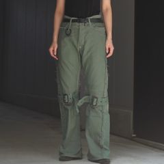 【残り一点】Slash Seam Twist Bondage Jeans(VINTAGE US ARMY LAUNDRY BAG)