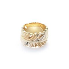 【お取り寄せ注文可能】Eagle Feather Ring L(10 YELLOW GOLD))