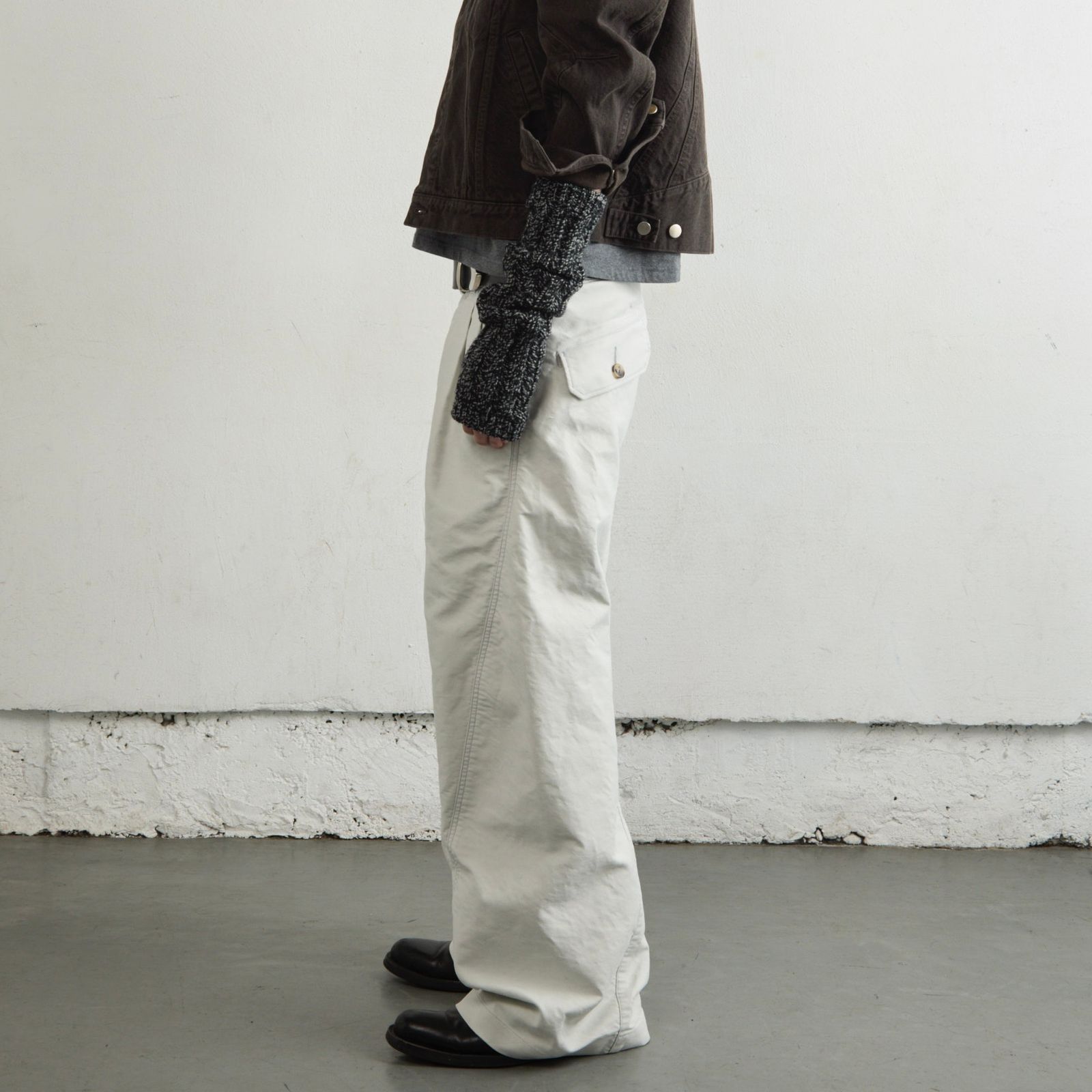 【残り一点】Tucked Wide Leg Trousers