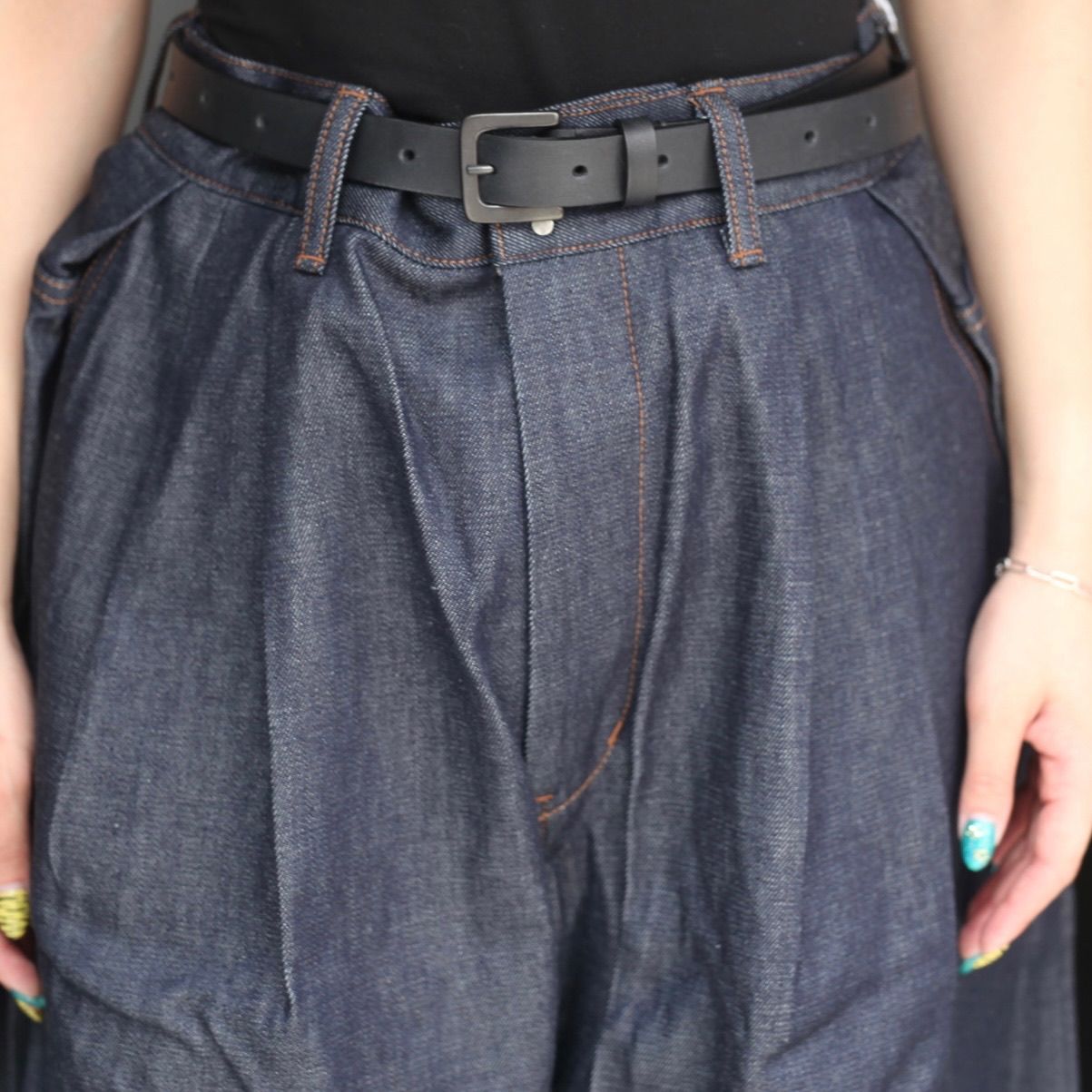 【残り一点】12OZワイドデニムパンツ(RIGID)