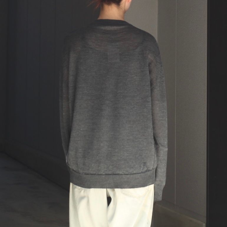 【残り一点】Wholegarment Wool Sheer P/O